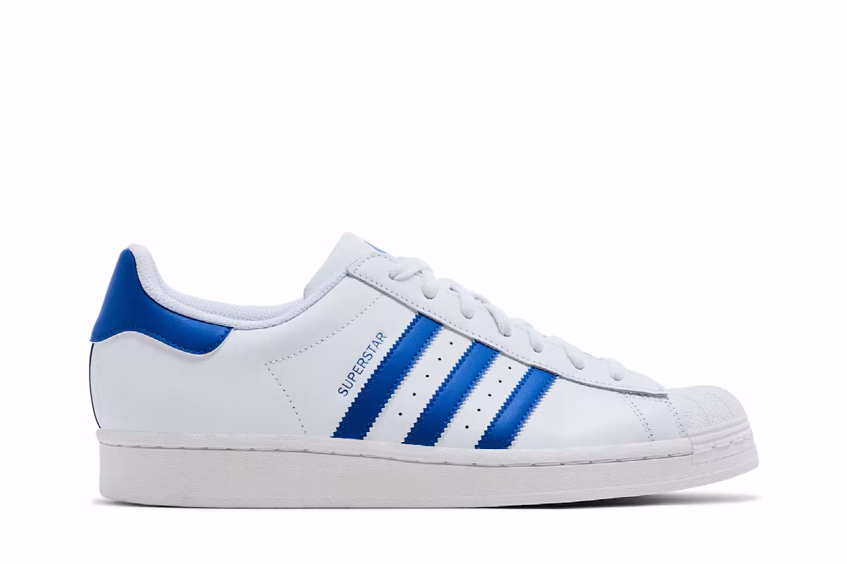 adidas Superstar Cloud White Blue, view 2