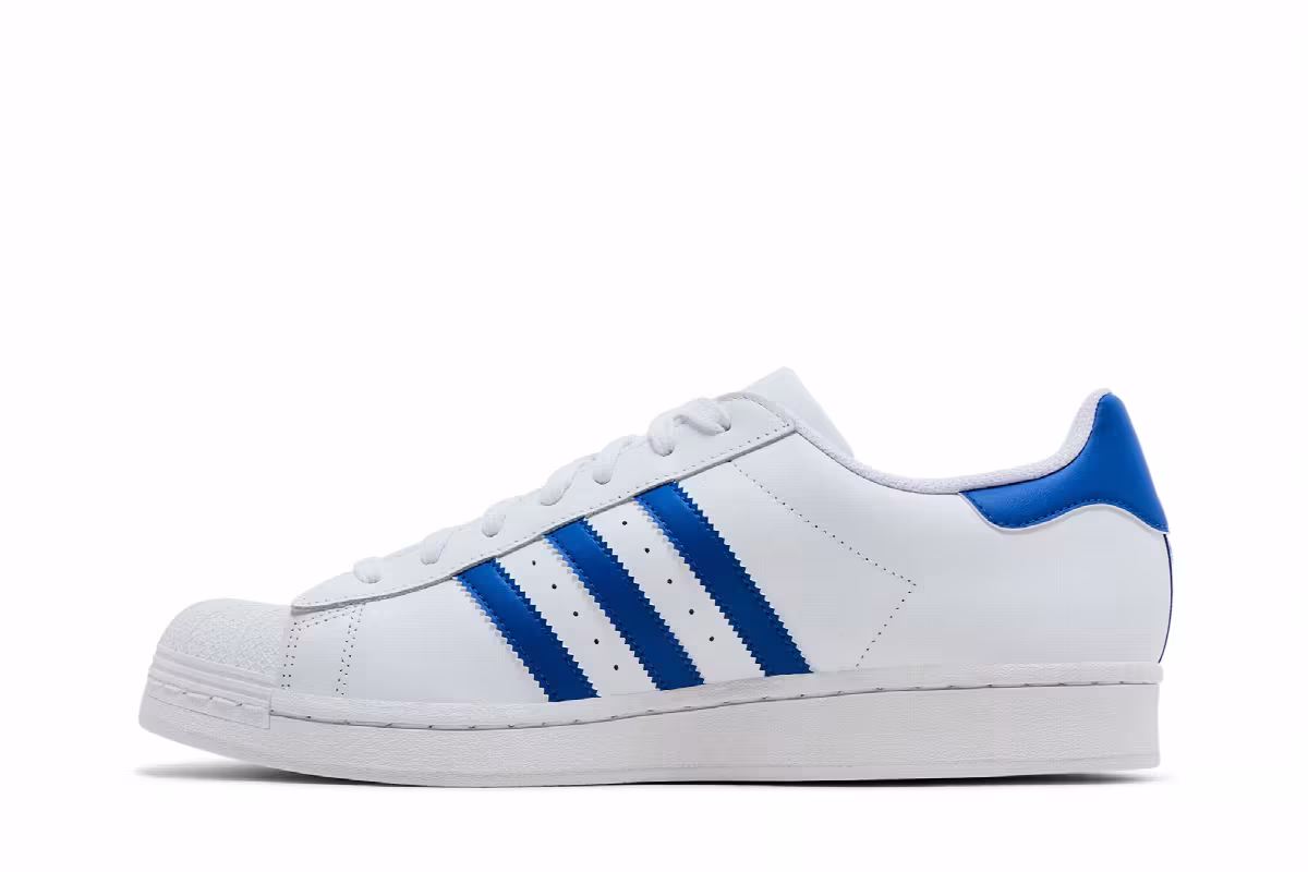 adidas Superstar Cloud White Blue, view 4