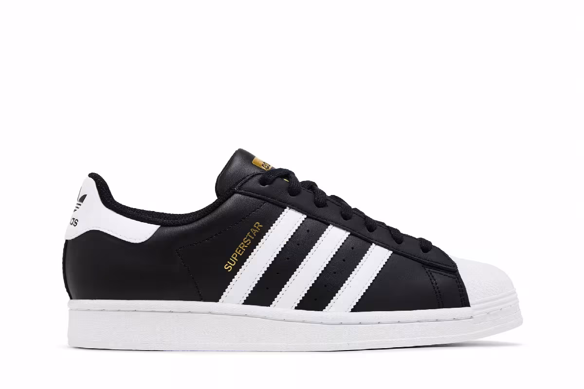 adidas Superstar Black White 2024, view 2