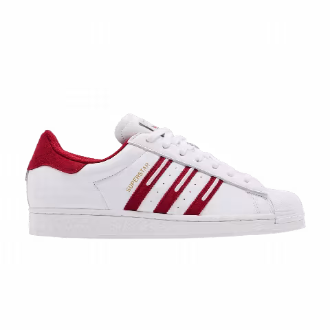 adidas Superstar 'Embroidered Red Stripes'