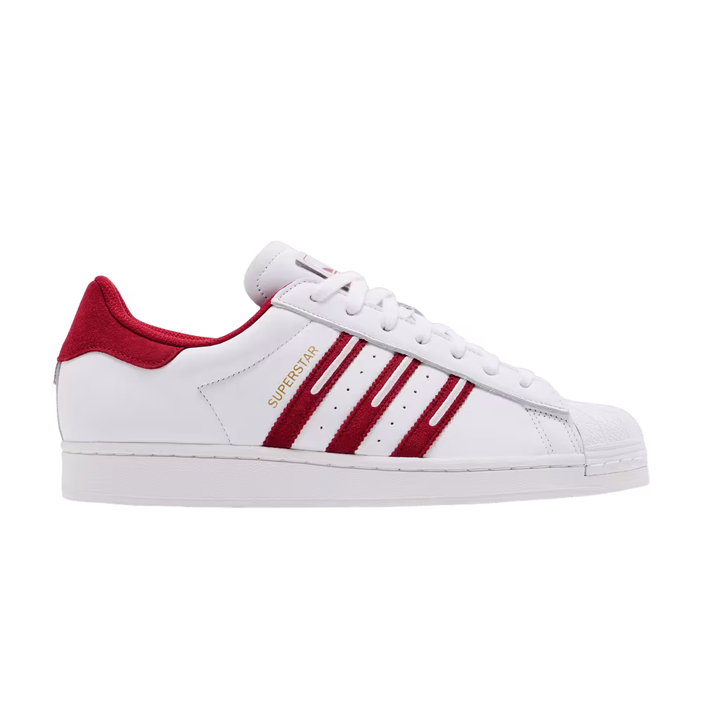 adidas Superstar Embroidered Red Stripes