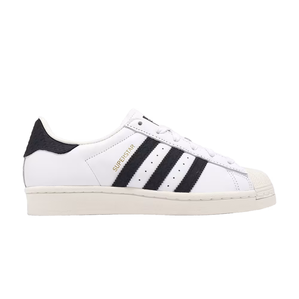 Adidas Superstar White Black Trefoil Stripes