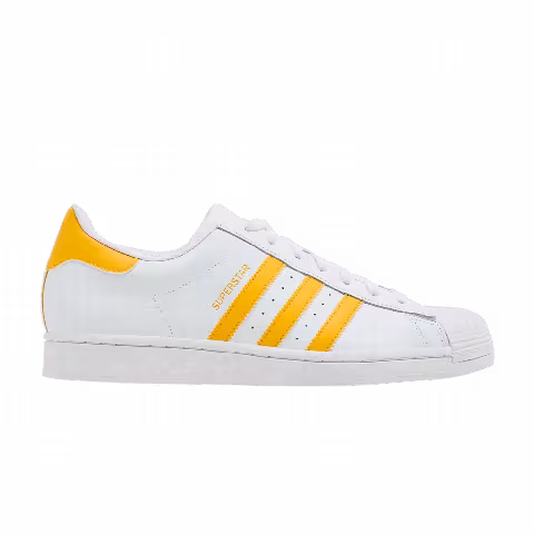 adidas Superstar 'White Crew Yellow'