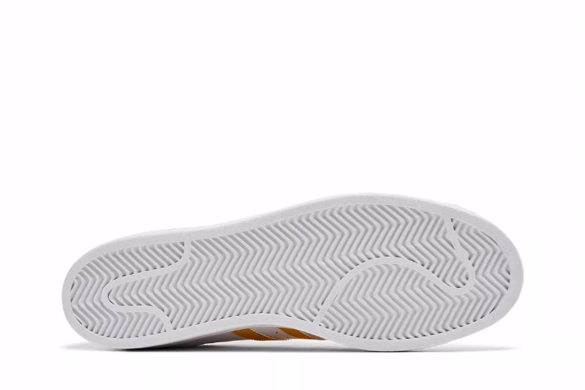 adidas Superstar White Crew Yellow, view 5