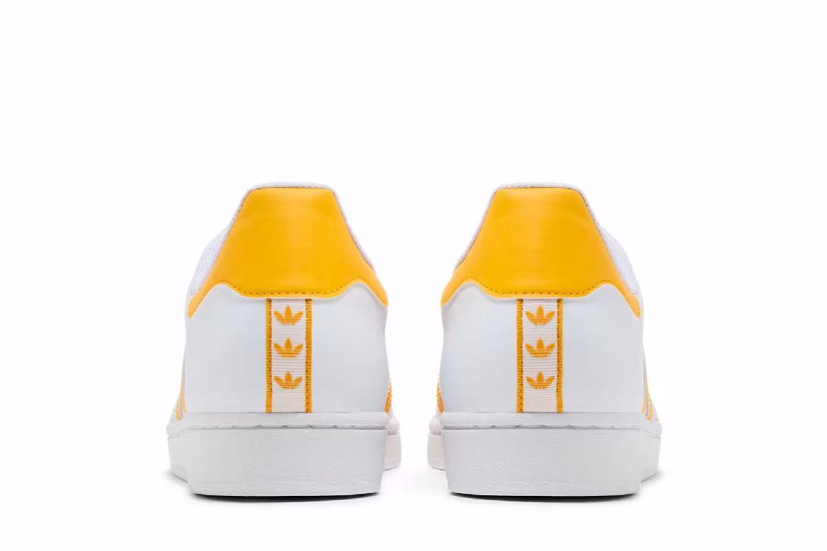 adidas Superstar White Crew Yellow, view 7
