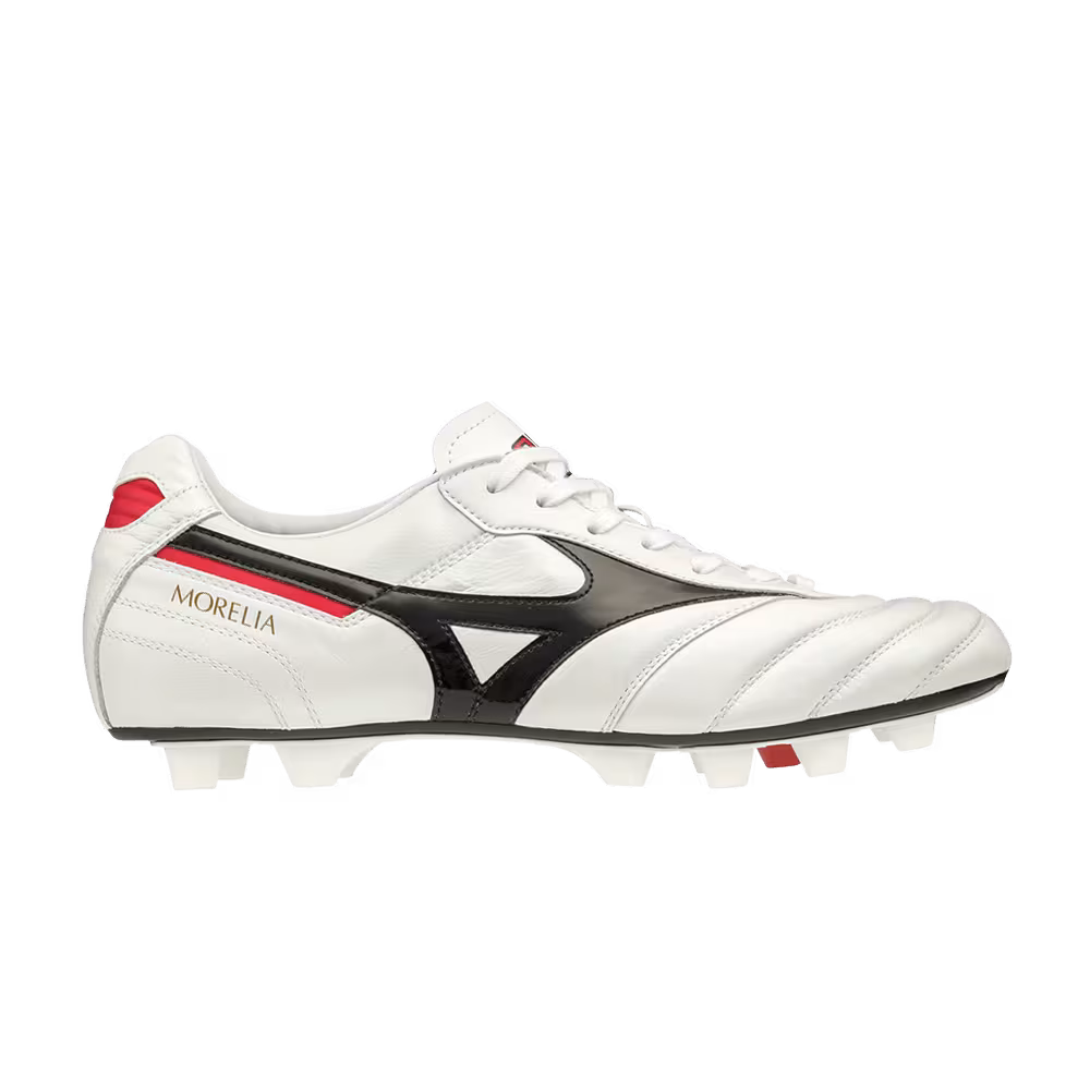 Mizuno Morelia 2 Made in Japan Pearl Black Red