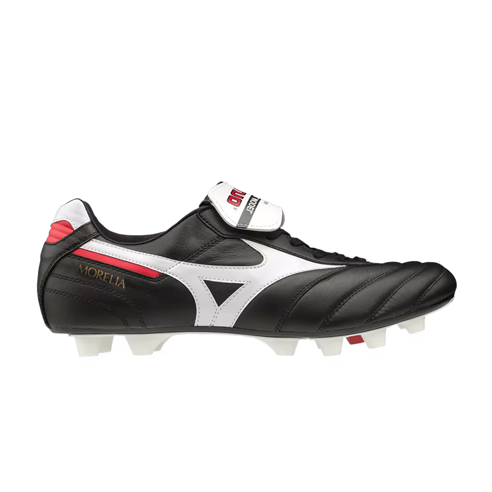 Mizuno Morelia 2 Made in Japan Black White Red