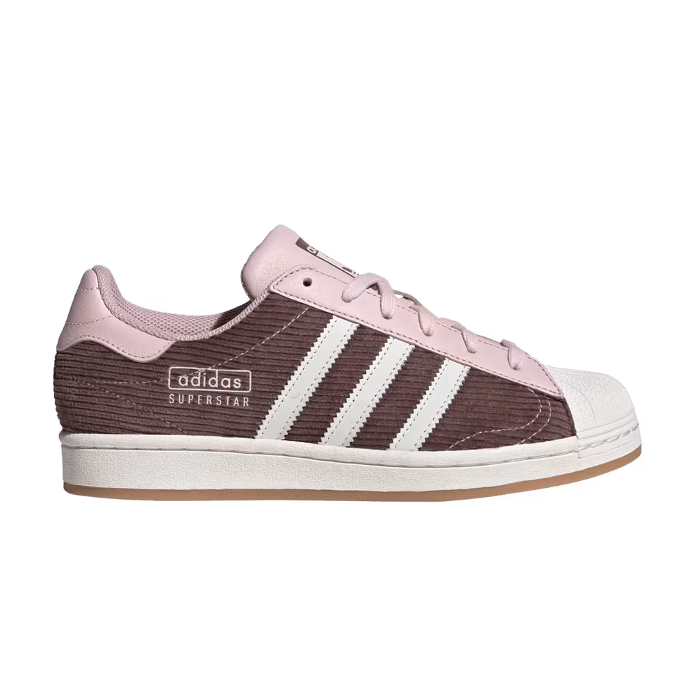 Adidas Women's Superstar Sandy Pink Earth Strata Corduroy