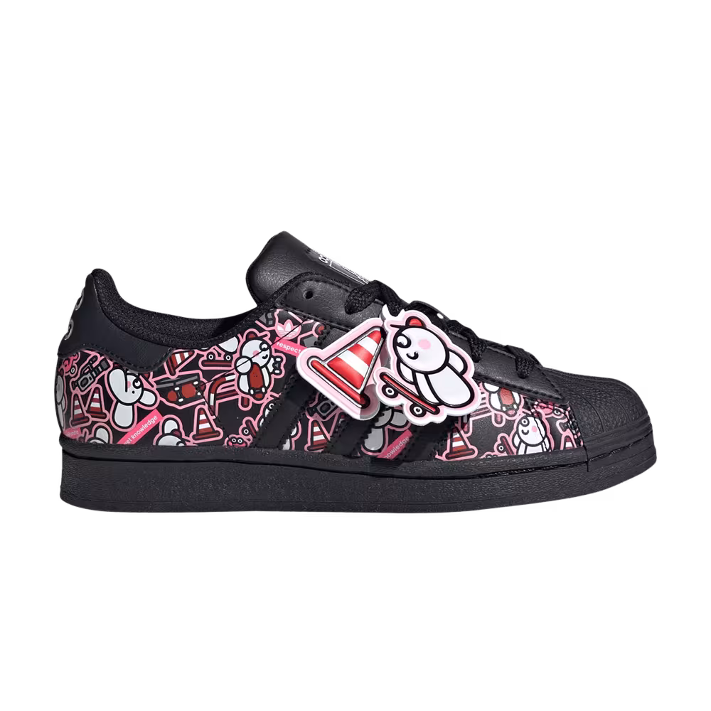 James Jarvis x adidas Originals Superstar Big Kid Abstract Trefoil