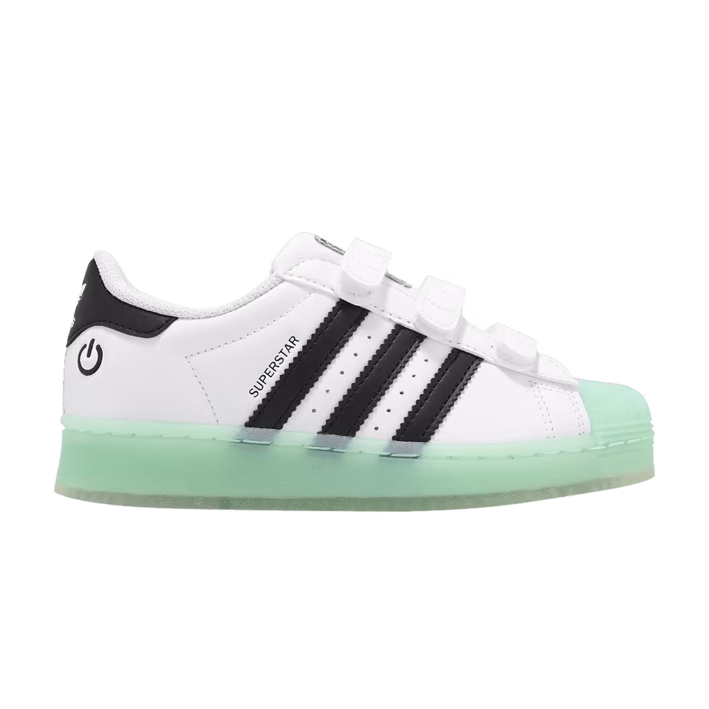 Adidas Superstar CF C LED Lights - White Semi Flash Aqua