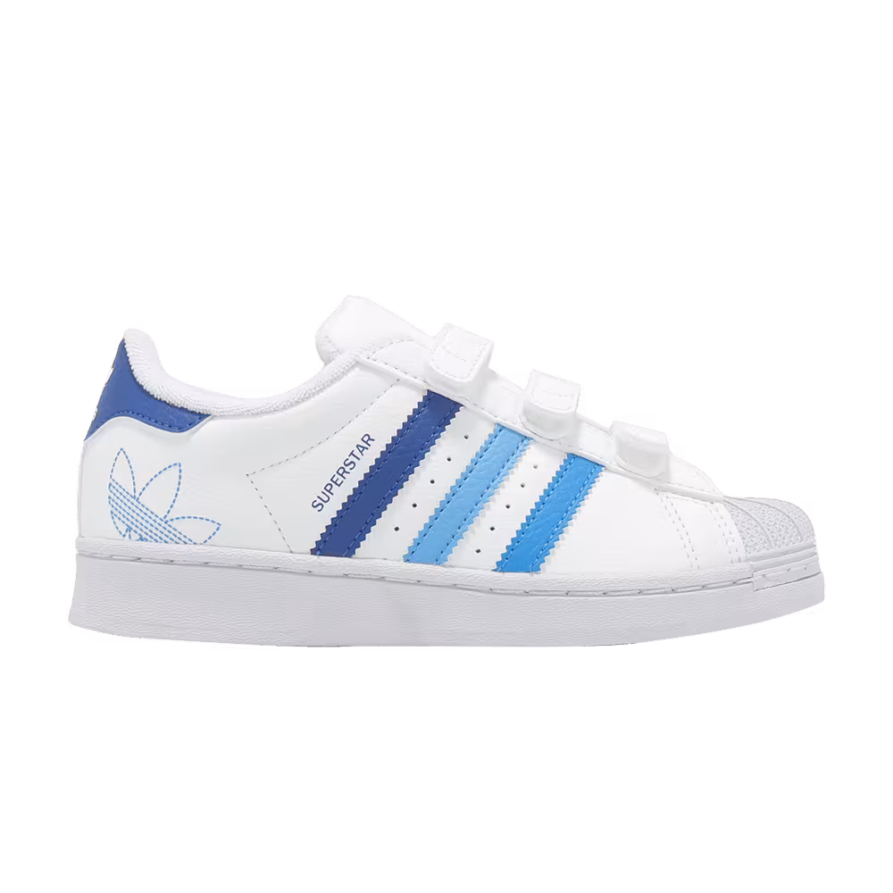 Adidas Superstar CF C White Royal Blue Burst