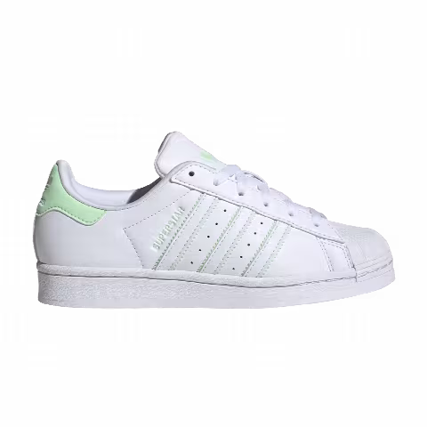 Adidas Superstar K 'White Semi Green Spark'