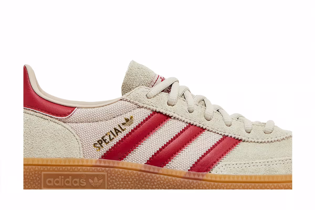 adidas Handball Spezial Putty Grey Victory Red, view 3
