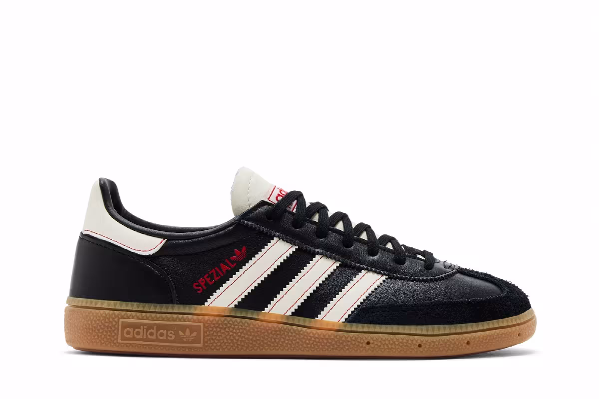 adidas Handball Spezial Black Off White Red, view 2