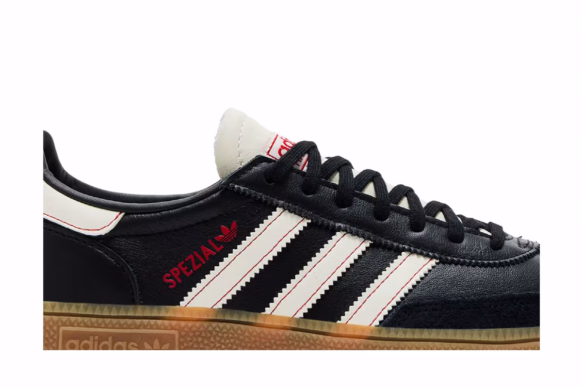 adidas Handball Spezial Black Off White Red, view 3