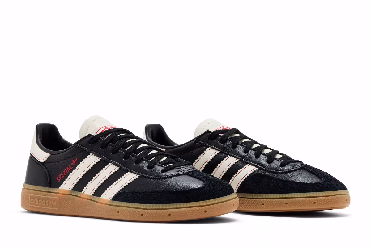 adidas Handball Spezial Black Off White Red, view 9