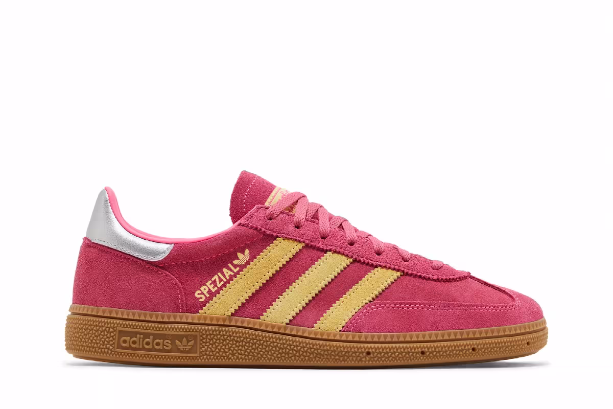 adidas Women's Handball Spezial Lucid Pink Almost Yellow, view 2
