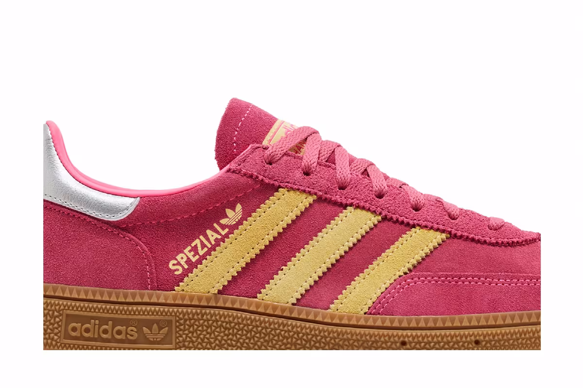 adidas Women's Handball Spezial Lucid Pink Almost Yellow, view 3