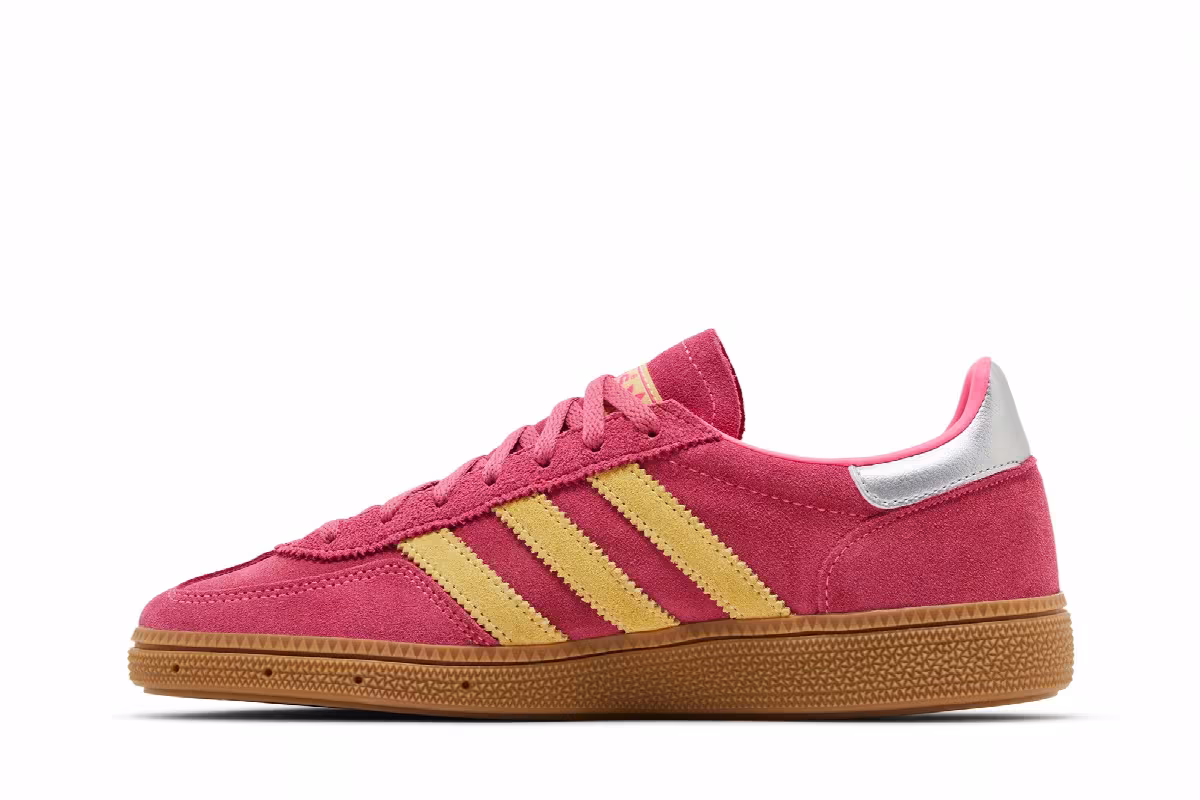 adidas Women's Handball Spezial Lucid Pink Almost Yellow, view 4