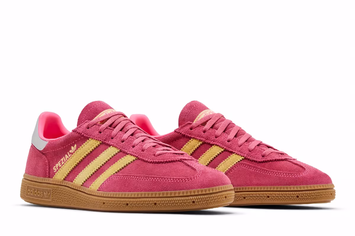 adidas Women's Handball Spezial Lucid Pink Almost Yellow, view 9