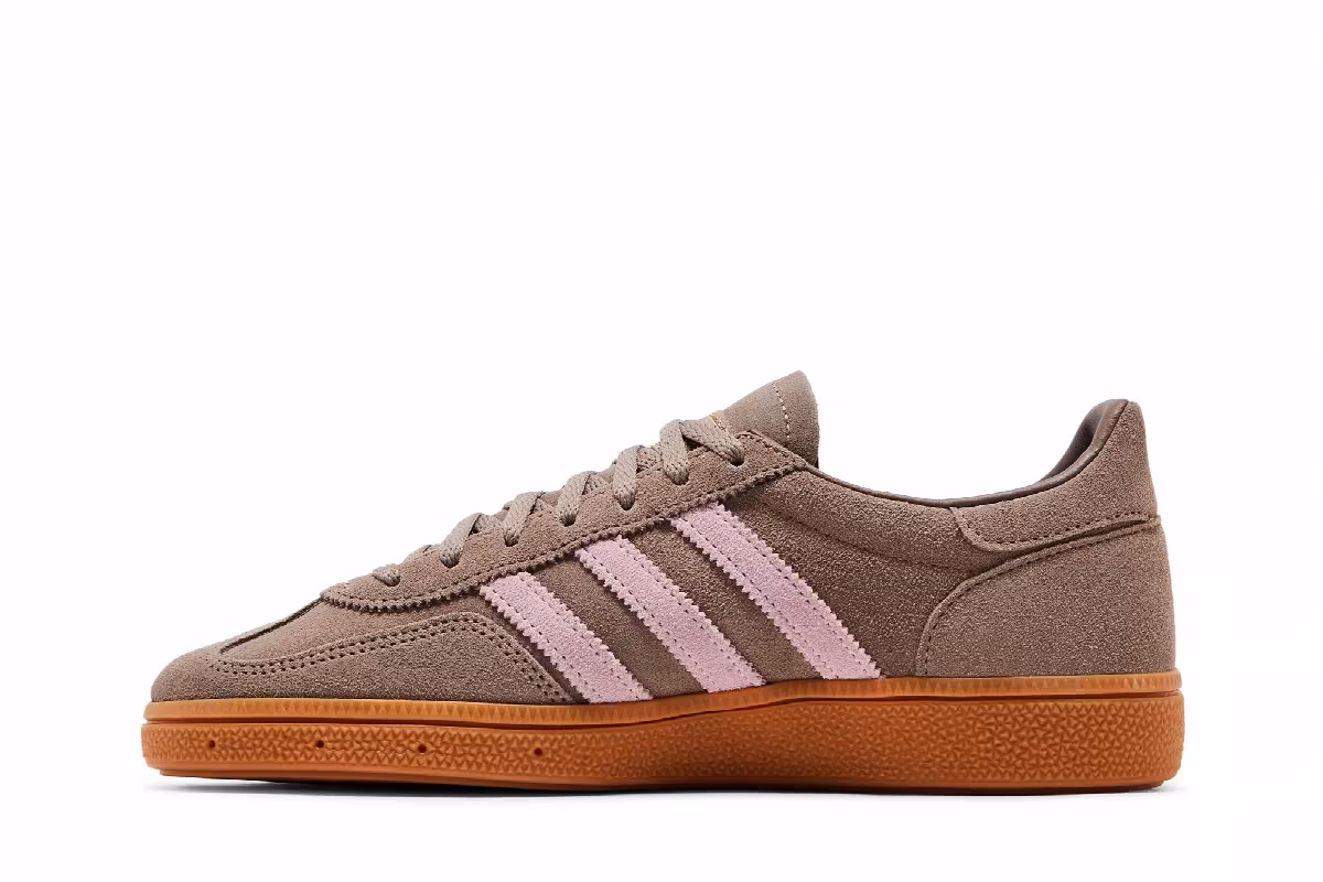adidas Women's Handball Spezial Chalky Brown Clear Pink, view 4