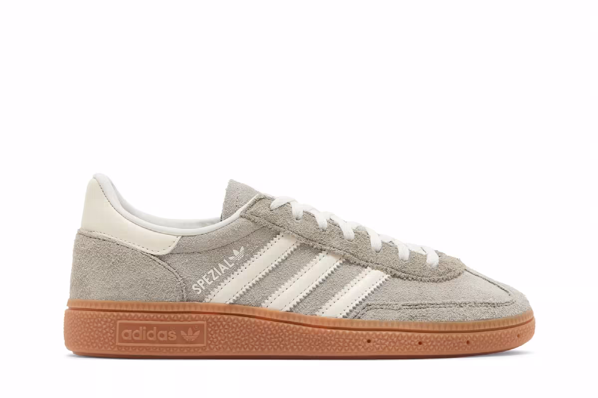 adidas Women's Handball Spezial Silver Pebble Gum, view 2
