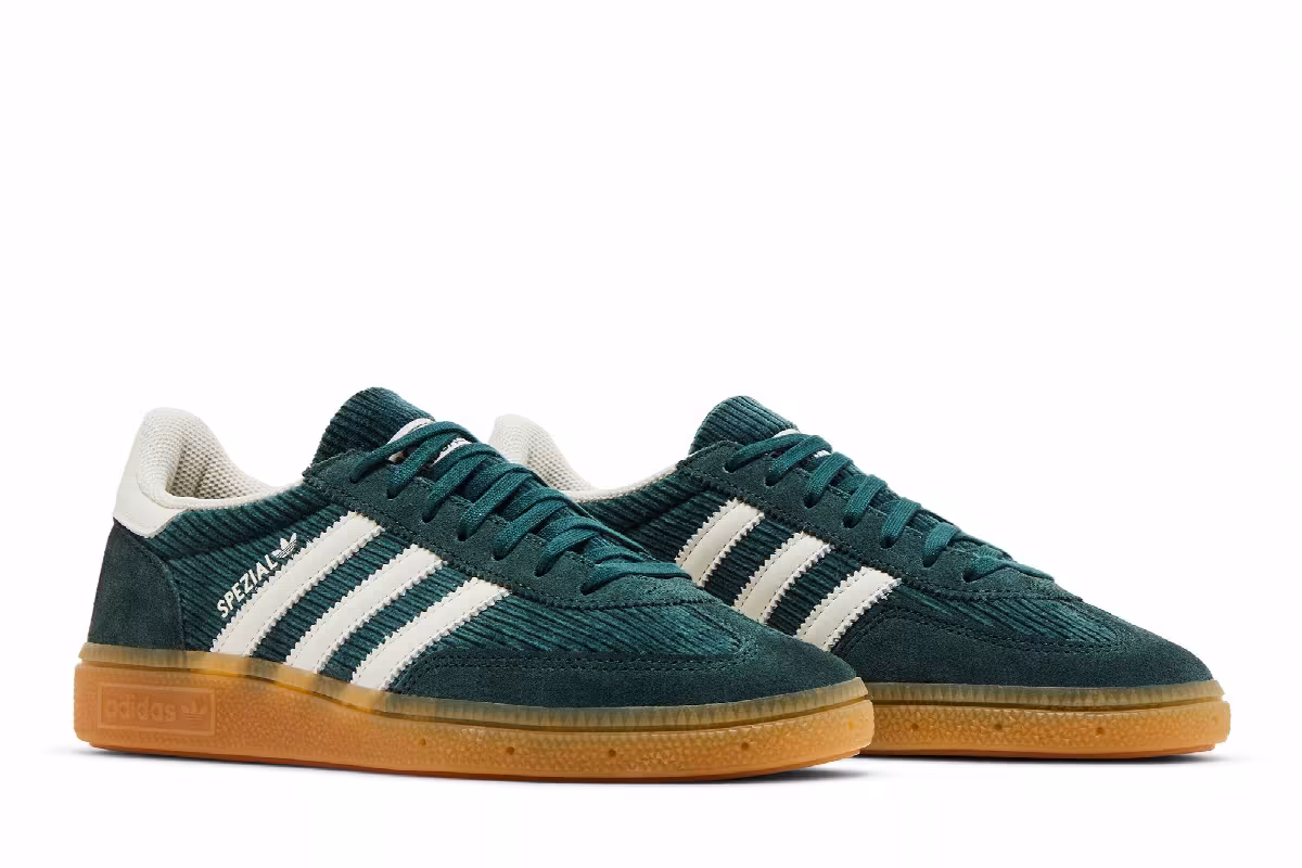 adidas Women's Handball Spezial Corduroy Pack - Mineral Green, view 9