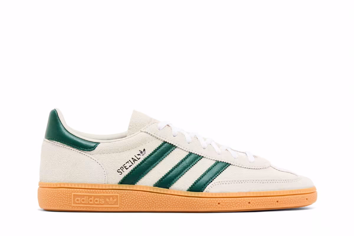 adidas Women's Handball Spezial Alumina Collegiate Green Gum, view 2