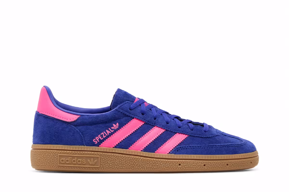 adidas Women's Handball Spezial Lucid Blue Pink, view 2