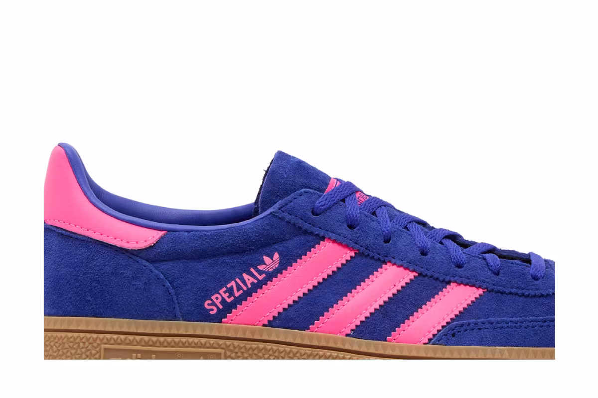adidas Women's Handball Spezial Lucid Blue Pink, view 3