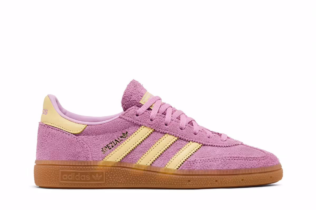 adidas Women's Handball Spezial Bliss Lilac Yellow, view 2