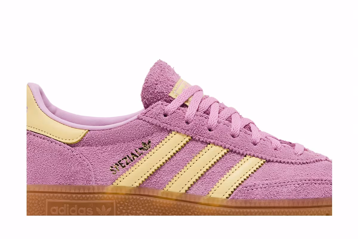 adidas Women's Handball Spezial Bliss Lilac Yellow, view 3