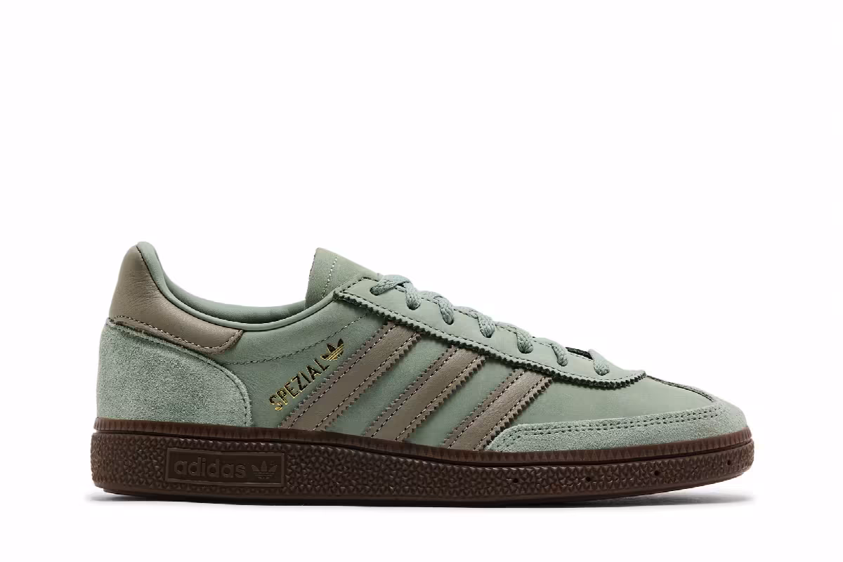 adidas Women's Handball Spezial Silver Green, view 2