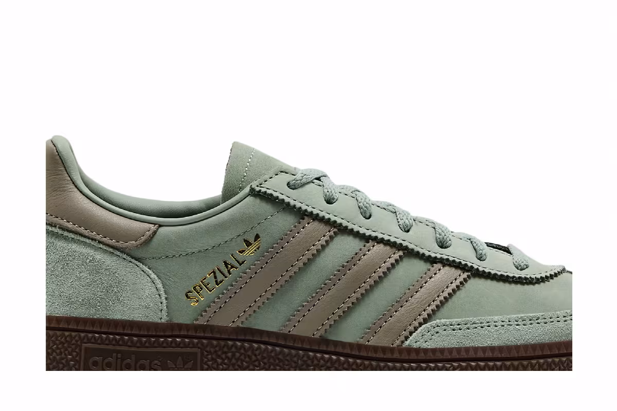 adidas Women's Handball Spezial Silver Green, view 3