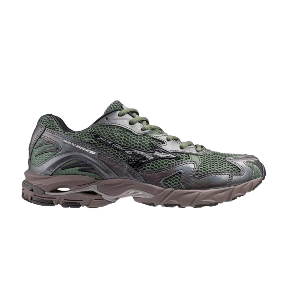 Mizuno Wave Rider 10 Agave Green Metallic Grey
