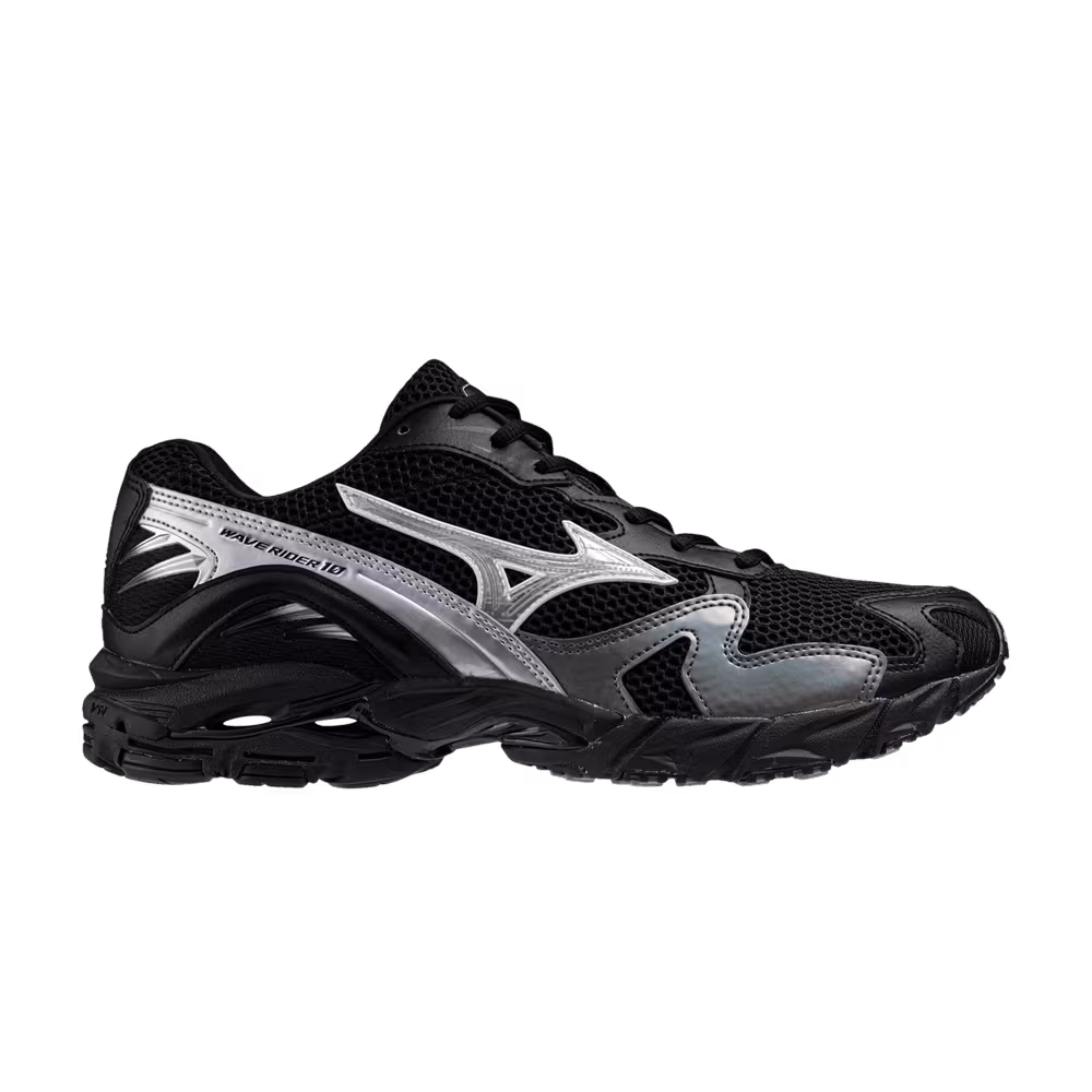 Mizuno Wave Rider 10 Black Silver