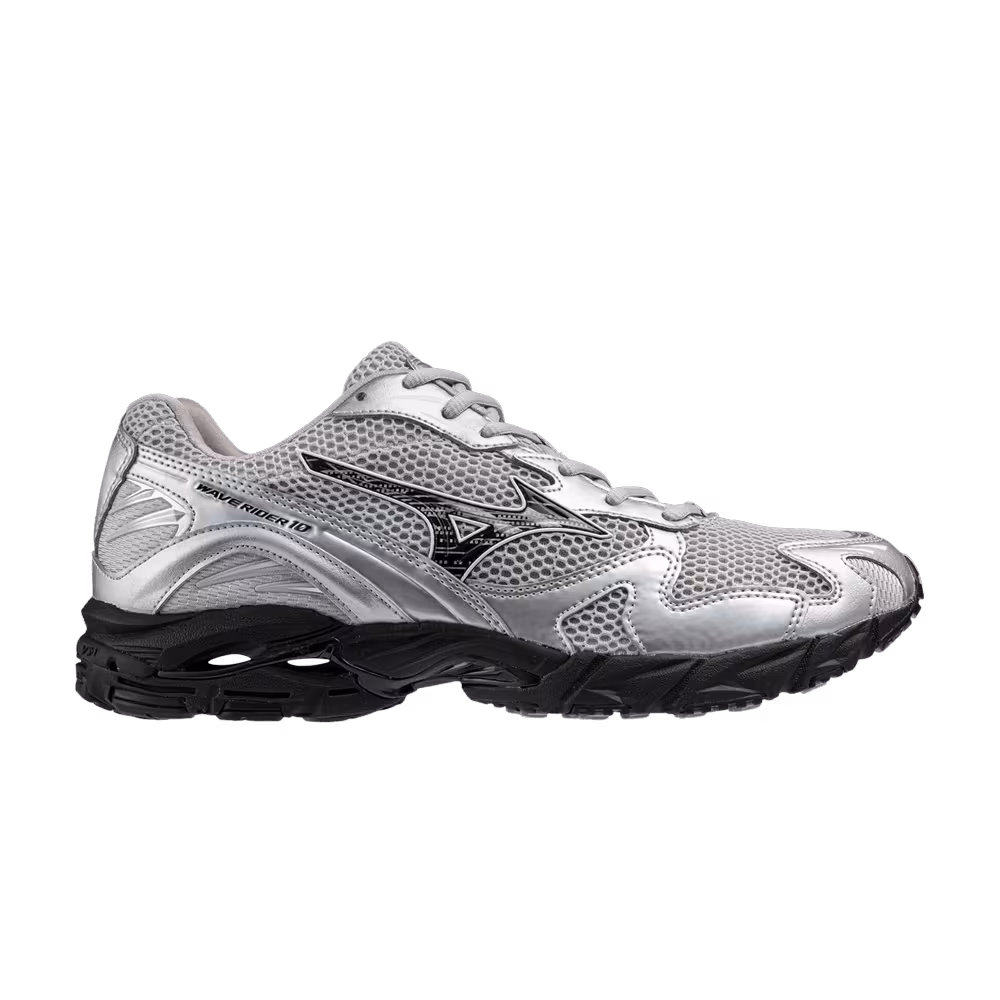 Mizuno Wave Rider 10 Silver Black