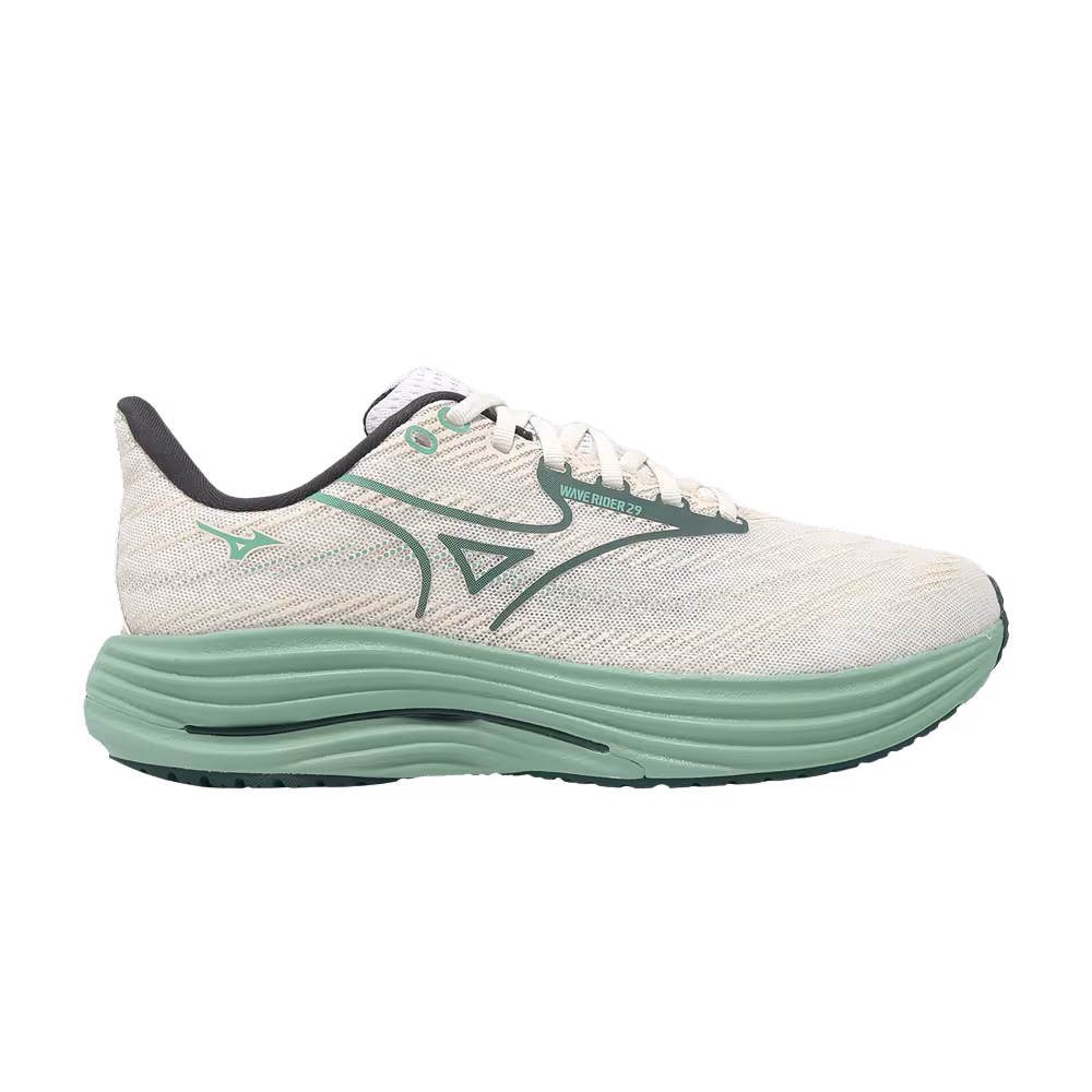Mizuno Wave Rider 29 Super Wide White Bistro Green