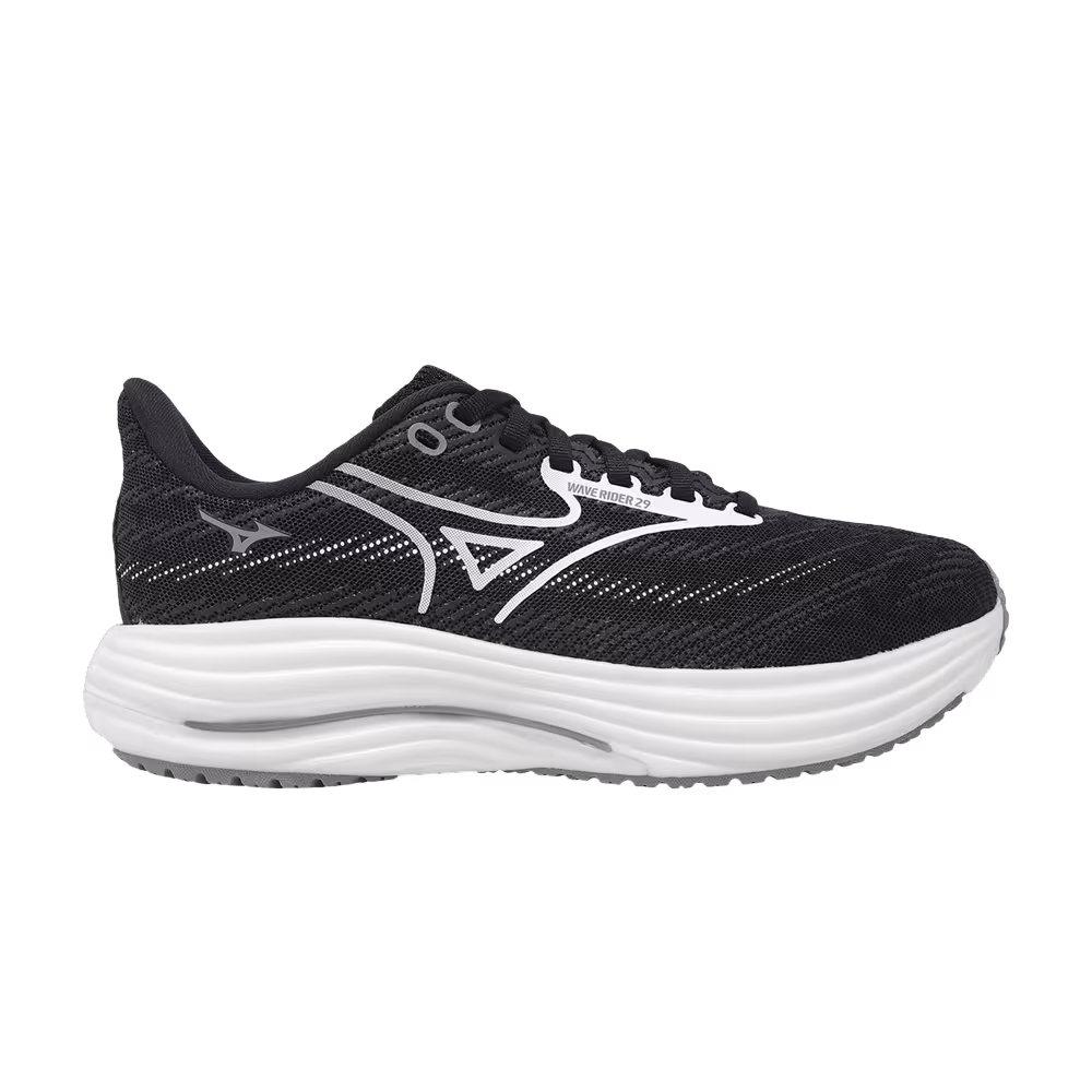 Mizuno Women's Wave Rider 29 Super Wide Black White