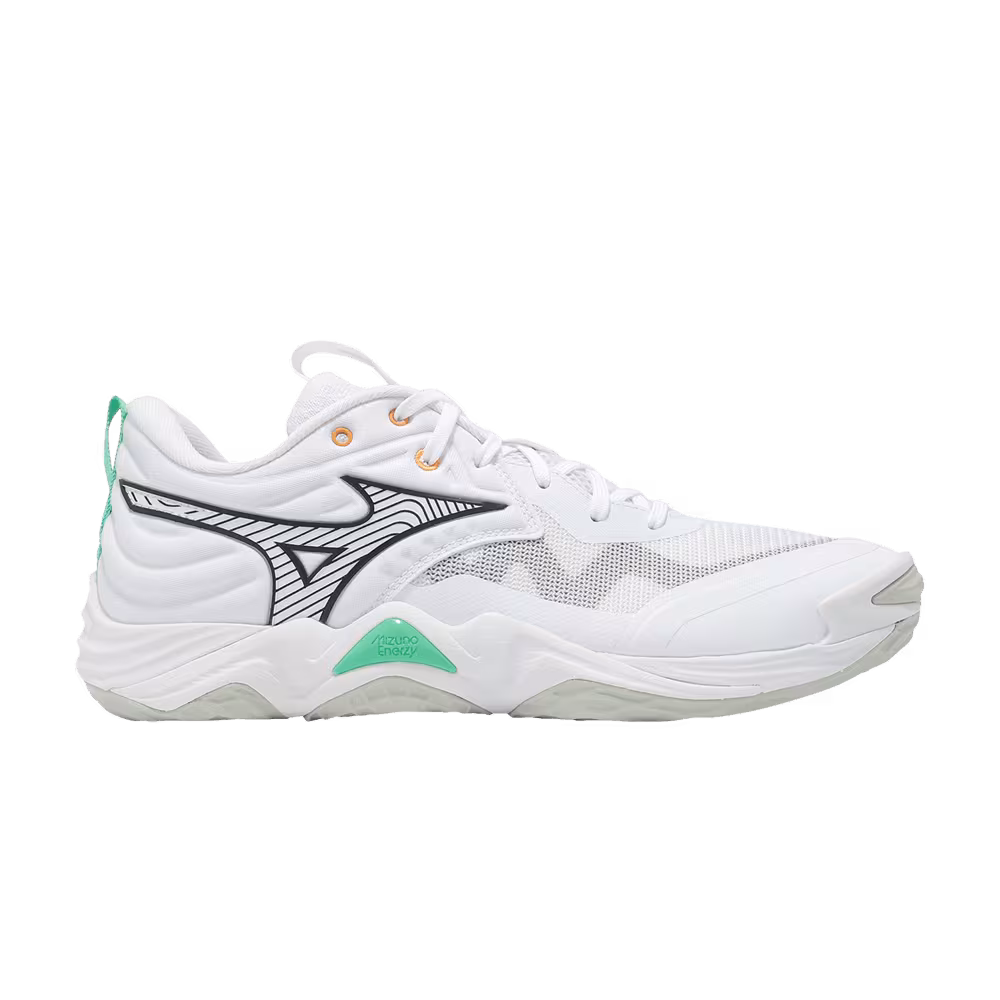 Mizuno Wave Momentum Elite White Black Frozen Emerald
