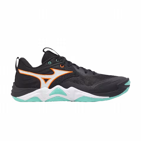 Mizuno Wave Momentum Elite 'Black Tangelo Ice Green'
