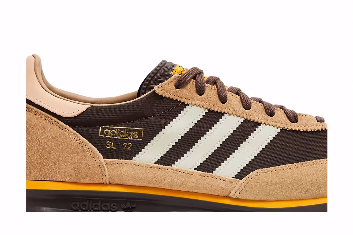 adidas SL72 RS Brown Preloved Yellow, view 3