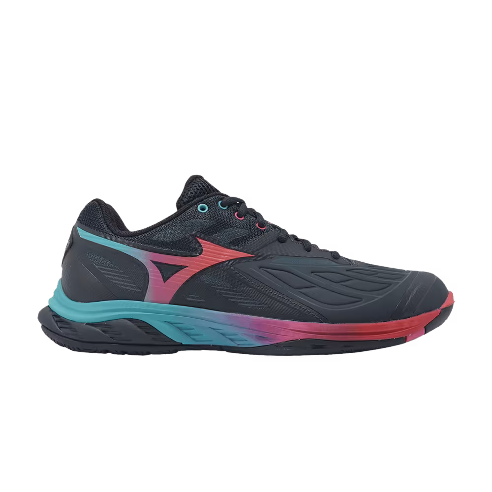Mizuno Wave Fang 2 Wide Salute Hibiscus Peacock Blue
