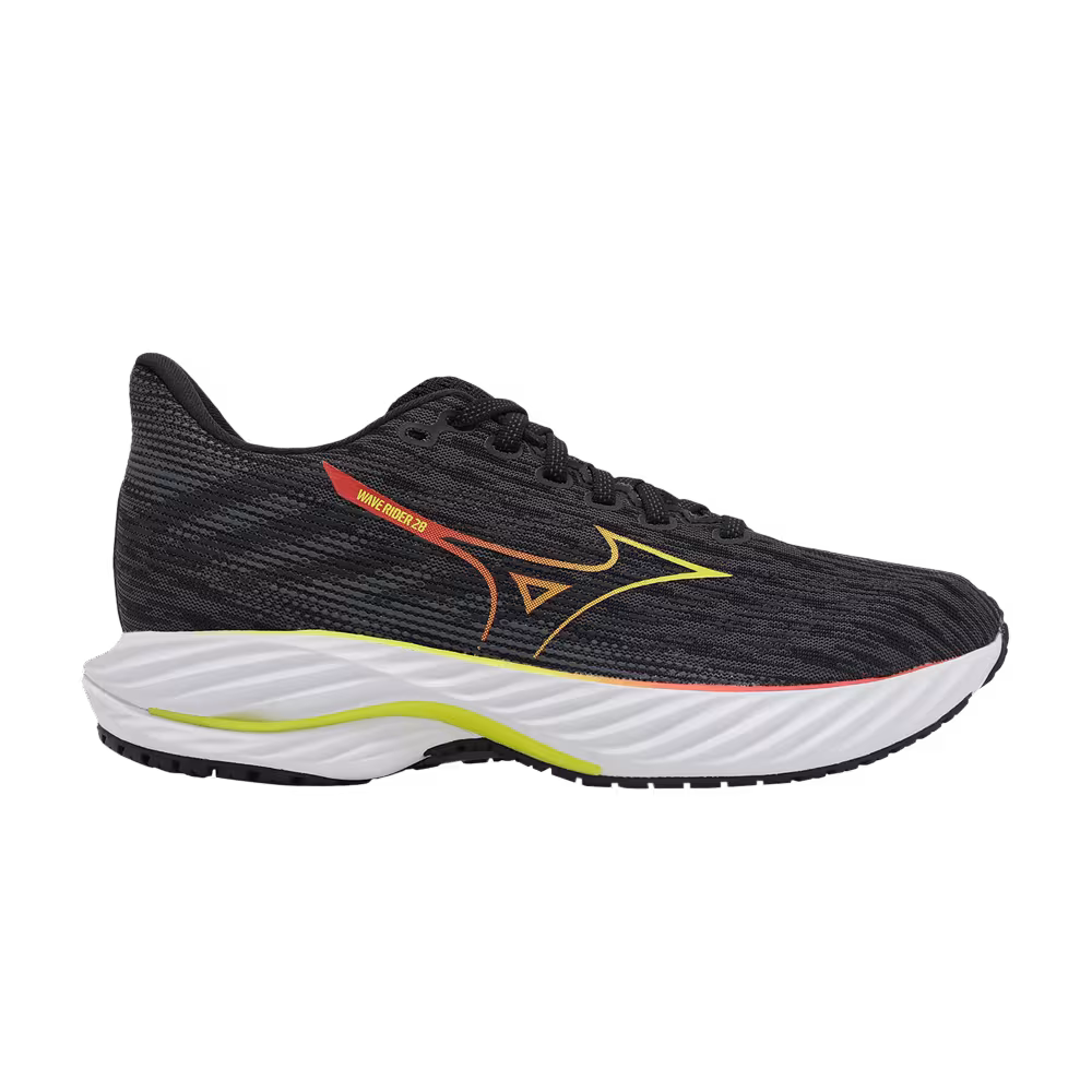 Mizuno Women's Wave Rider 28 Black Evening Primrose