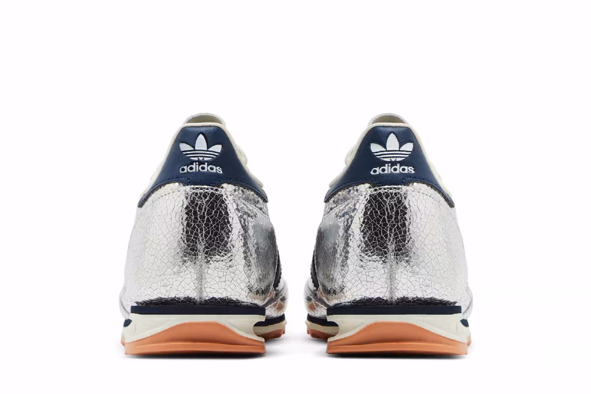adidas Women's SL72 OG Silver Metallic Collegiate Navy, view 7