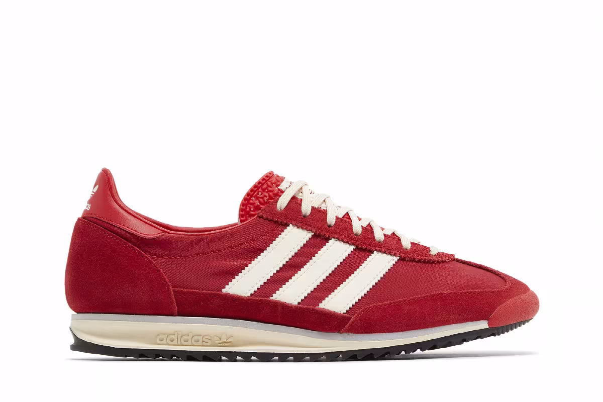 adidas Women's SL72 OG Scarlet Cream White, view 2