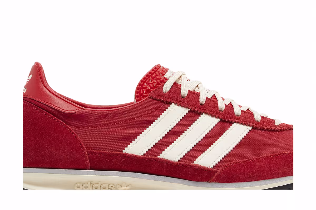 adidas Women's SL72 OG Scarlet Cream White, view 3