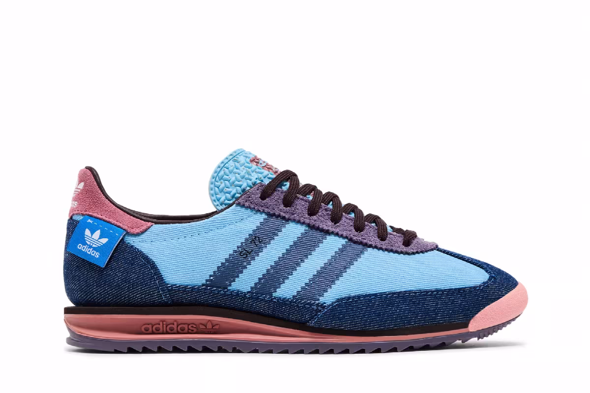 KSENIASCHNAIDER x adidas Women's SL72 OG Blue Denim, view 2