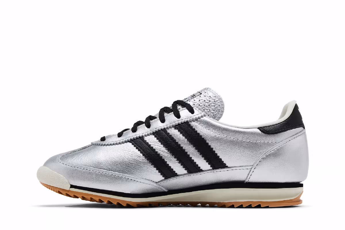 adidas Women's SL72 OG Silver Metallic Black, view 4