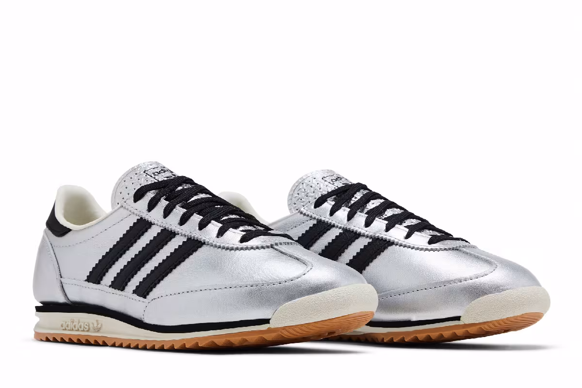 adidas Women's SL72 OG Silver Metallic Black, view 9